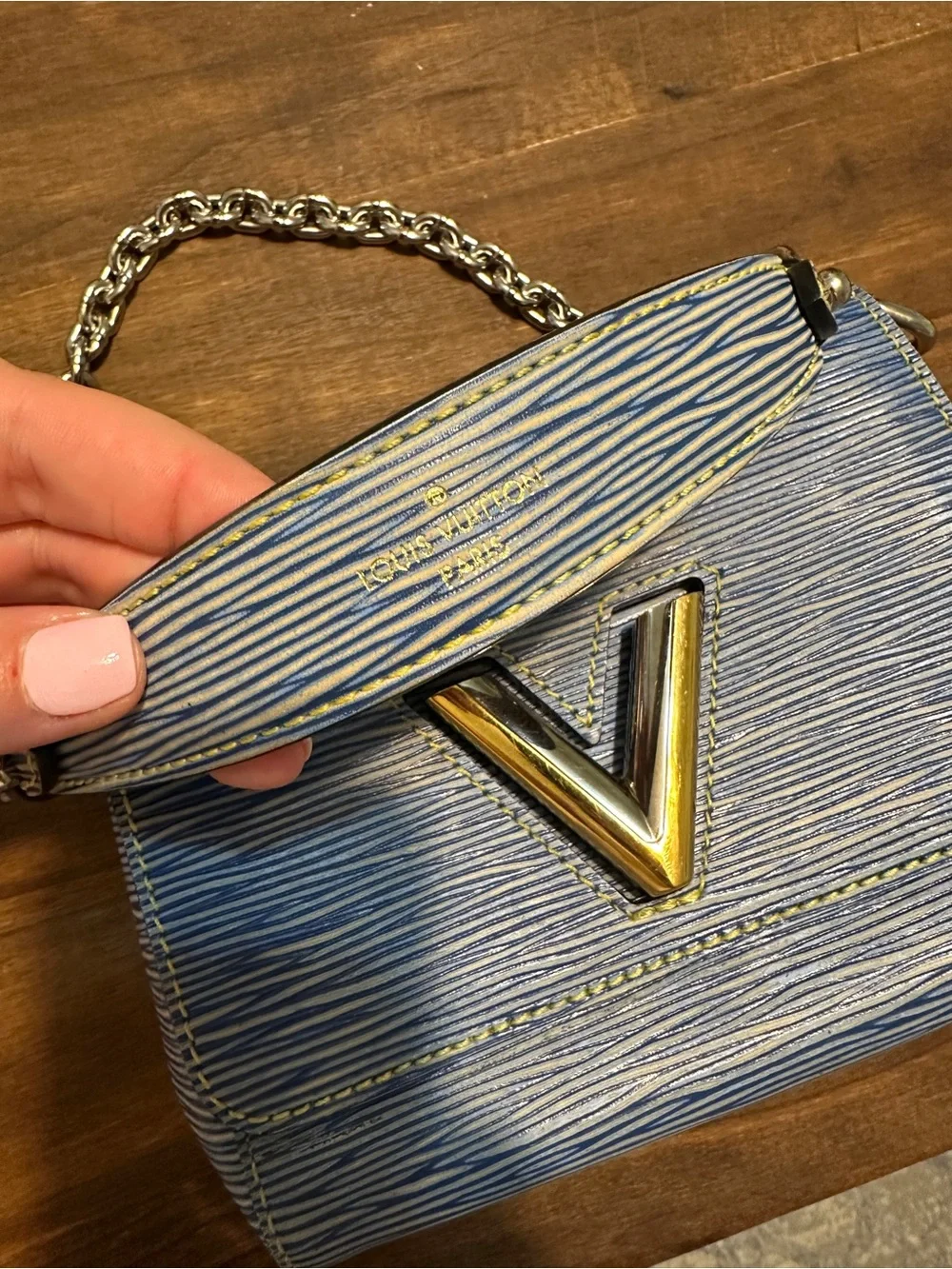 Louis Vuitton Twist Handbag Electric Epi Leather